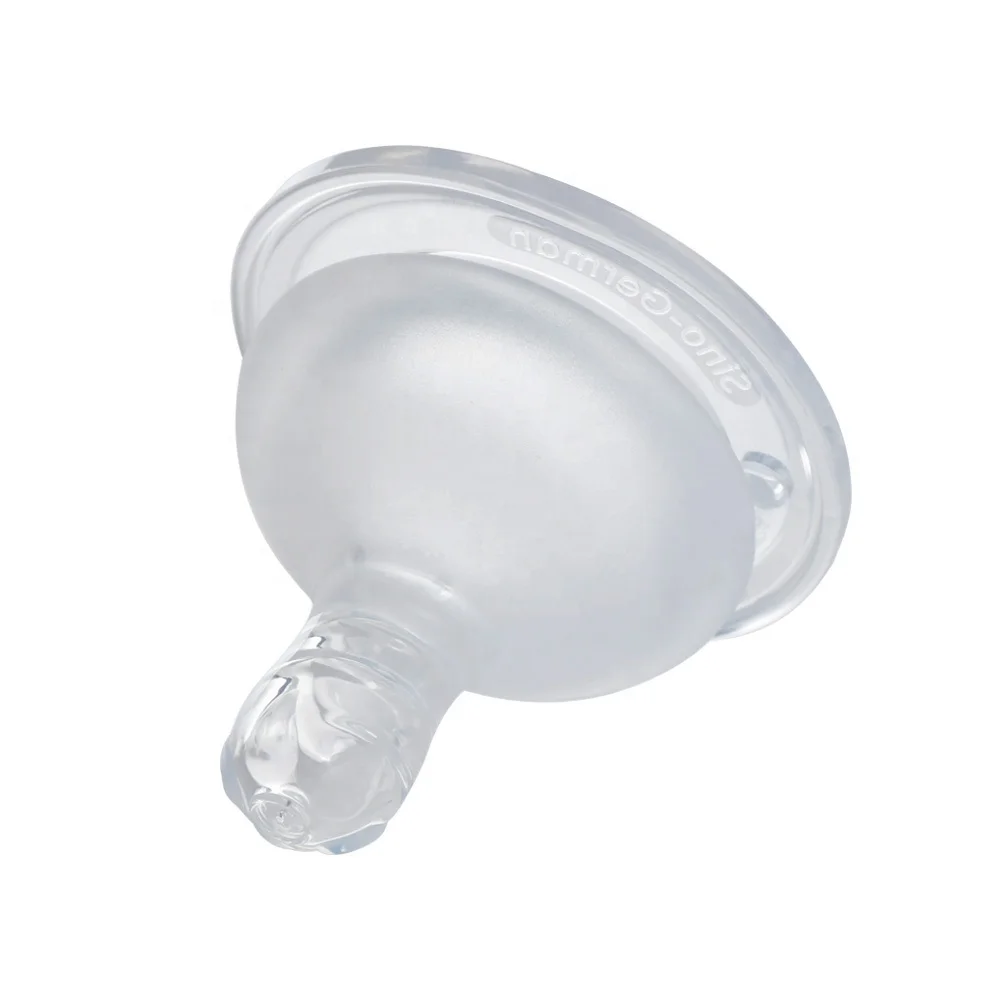 High Quality Transparent Safety Silicone Feeding Baby Nipple