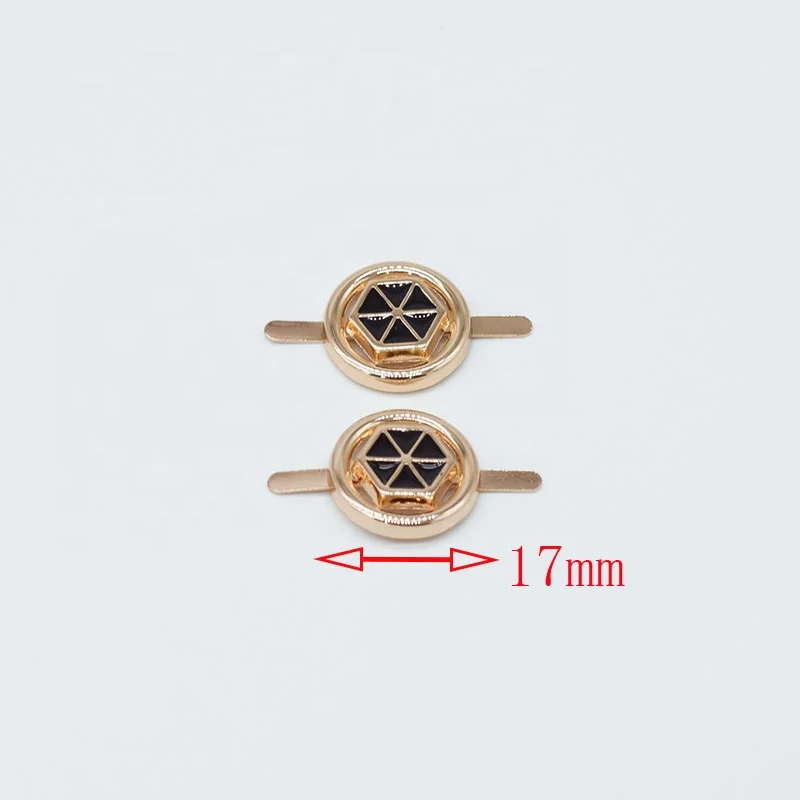 
Gold With Black Color Shoes Decoration For Loafers 