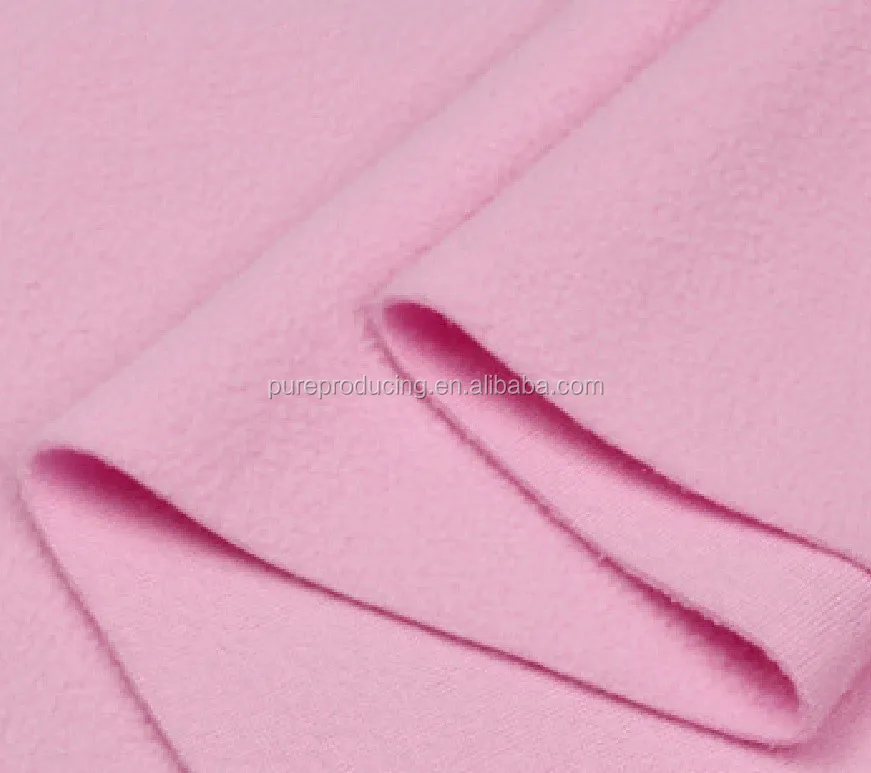 
Pastel pink anti pill fleece fabrics 