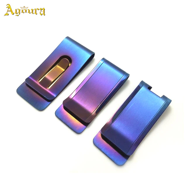 Blocking Travel Wallet Money Clip Bank Cards Case Cash Clip Protected Pure Titanium Stretch Business Card