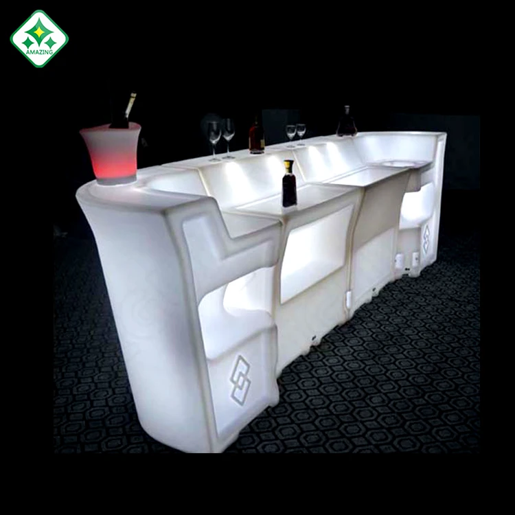 
special design Plastic portable hotel bar furniture drink bar counter for party 