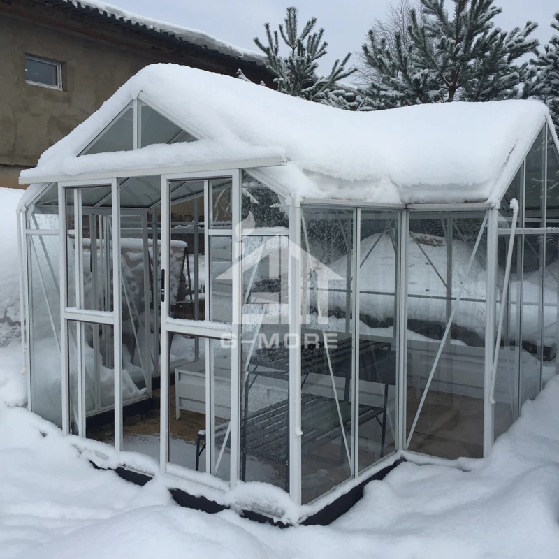 G-MORE hobby T-shaped Aluminum Frame glass/plastic garden greenhouse