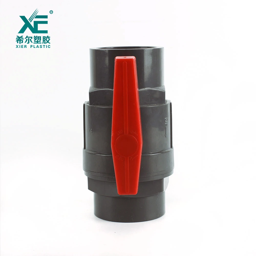 New arrival professional design plastic handle 2pc ball valve