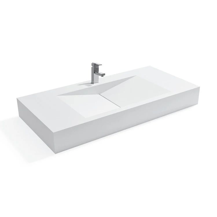 SM-8408 First Quality Basin Stone Resin Lavabo Washroom