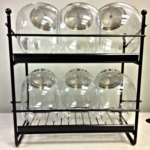 Retail Metal Wire Display Rack 5 Tier Merchandise Counter Rack Candy Snack Display Rack