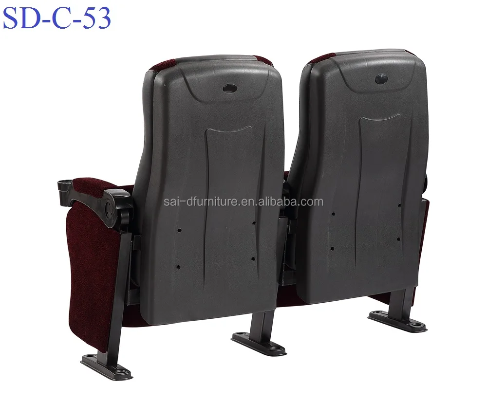 
SD-C-53 Used Commercial Folding Plastic Movie Theater Chair Cinema Seat Wholesale 