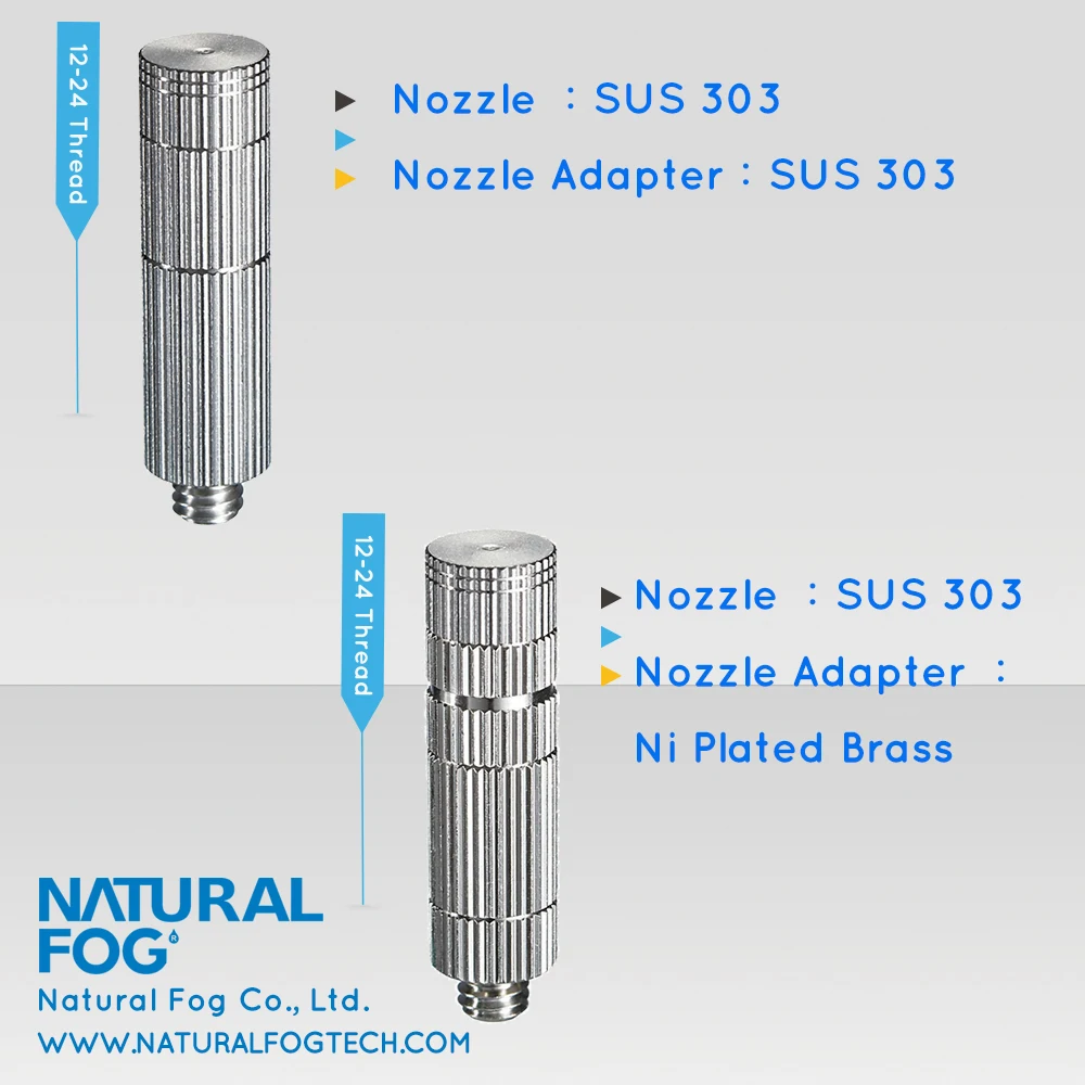 Taiwan Natural Fog Cooling System Stainless Steel Filter Mist Spray Nozzle