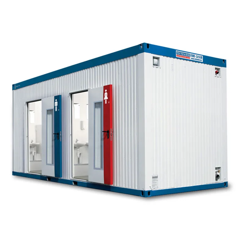 prefab flat pack 10ft 20ft 30ft 40ft movable diy outdoor public mobile portable container toilet shower bathroom