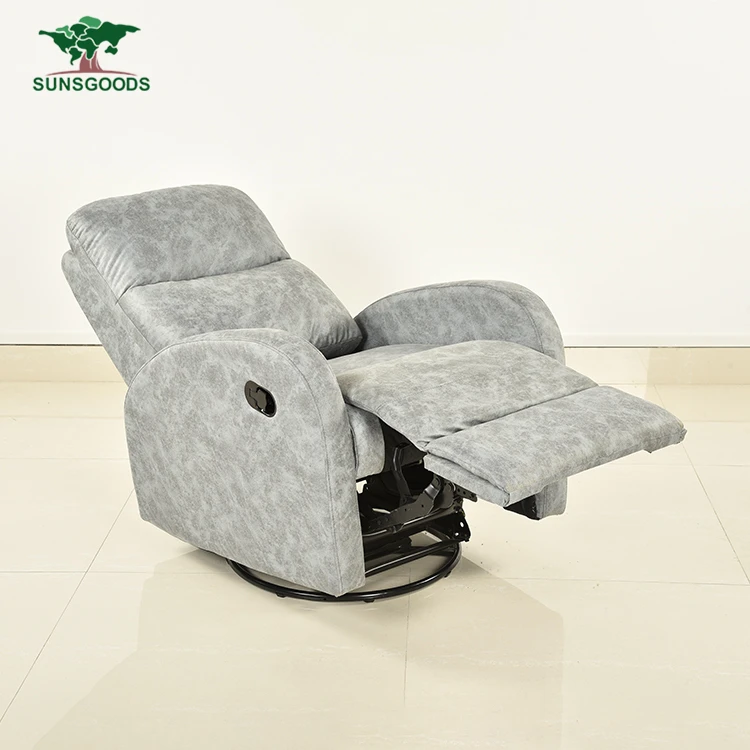 
B209a Modern furniture small manual relax couch seat swivel rocker single fabric cinema home theater sofa recliner chairs 