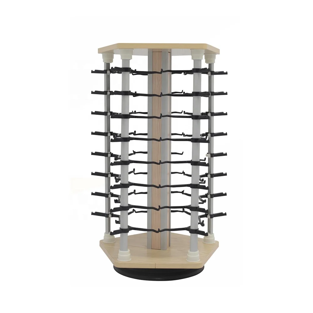 Низкий минимальный заказ, поворотный держатель для солнцезащитных очков, стеллаж для очков, Настольный стеллаж для очков, стойка для очков, пластиковая подставка для очков