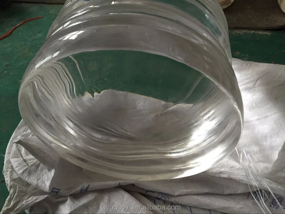 High Quality Polished Silica Fused Quartz Glass Ingot