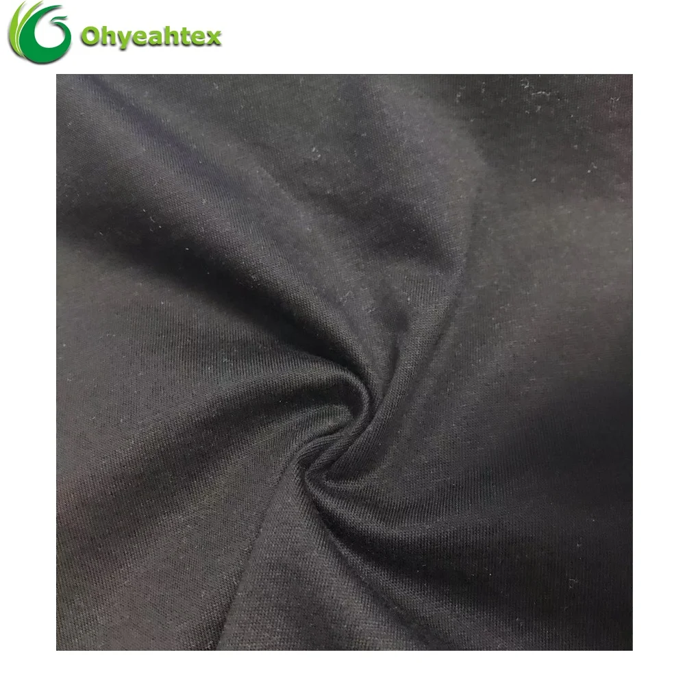 Single/Double Jersey  knitted Mercerized 100% Cotton T-Shirt Fabric For Clothing