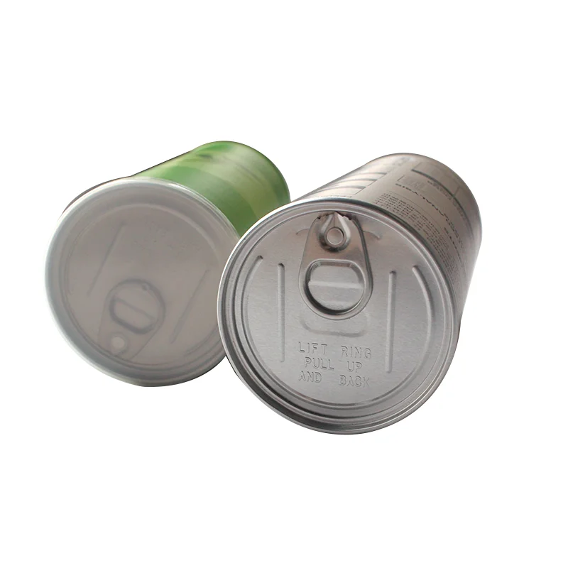 Custom made food grade easy open can lid paper tube packaging plastic lid aluminum film cardboard box for Potato chips
