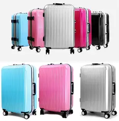 Высококачественный роскошный чемодан на колесиках из АБС-пластика с алюминиевой рамой для путешествий