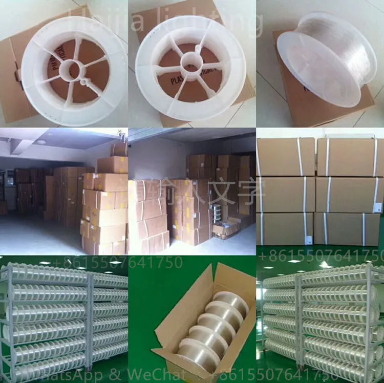 Haijia High Quality Diameter 0.3mm low light degradation polymethylmethacrylate optical fiber