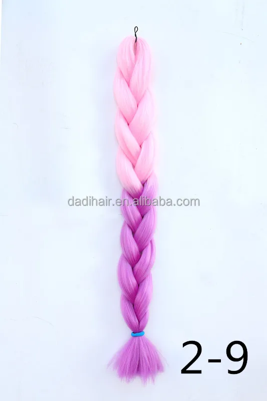 Factory Wholesale Cheap Price colorful Ombre Two Tone yaki Synthetic hair weft expression Jumbo Braiding Hair extensions