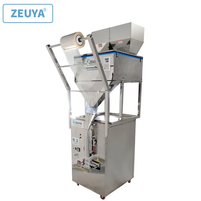 1000G/2000G Vertical Double Station Filling and Back Sealing Machine for Partical and Poweder Filling and Sealing