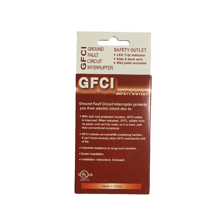 Shanghai Linsky 20A 125V 60HZ Self Test GFCI receptacle American standard sockets WR GFI