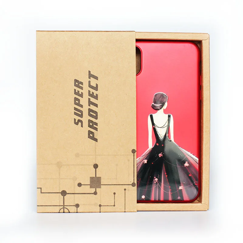 Making Customized Color Printing Kraft Paper Sliding Open Drawer Type Gift Boxes Packaging for Smart Phone Cases