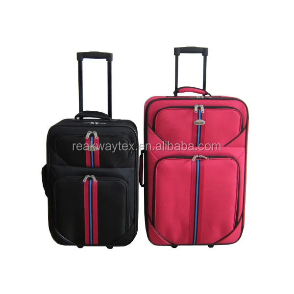 China Luggage Factory Supply Cheap Promotional 2pcs Eva Trolley Luggage Suitcase Sets