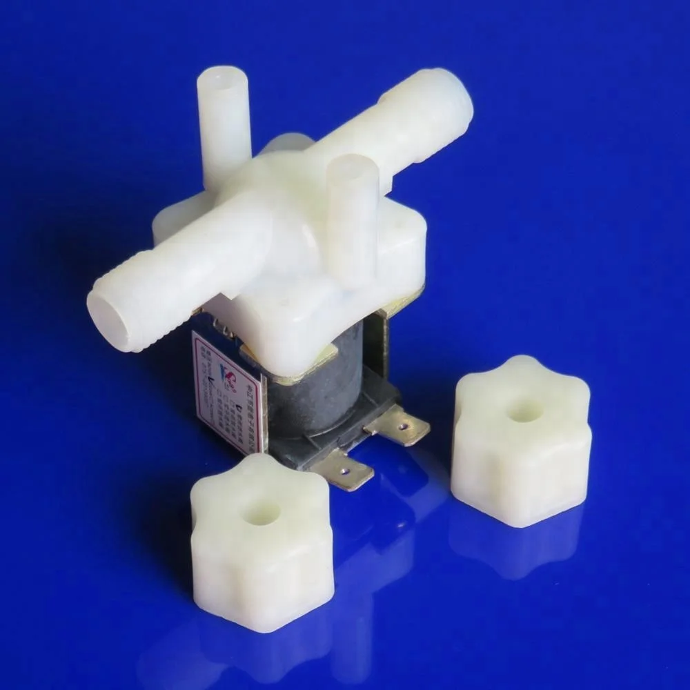 FPDJ-05 Water Electric Solenoid Valve Water Inlet Flow Switch Valve 1/4' DC 12V Normally Closed for Water DispenseR