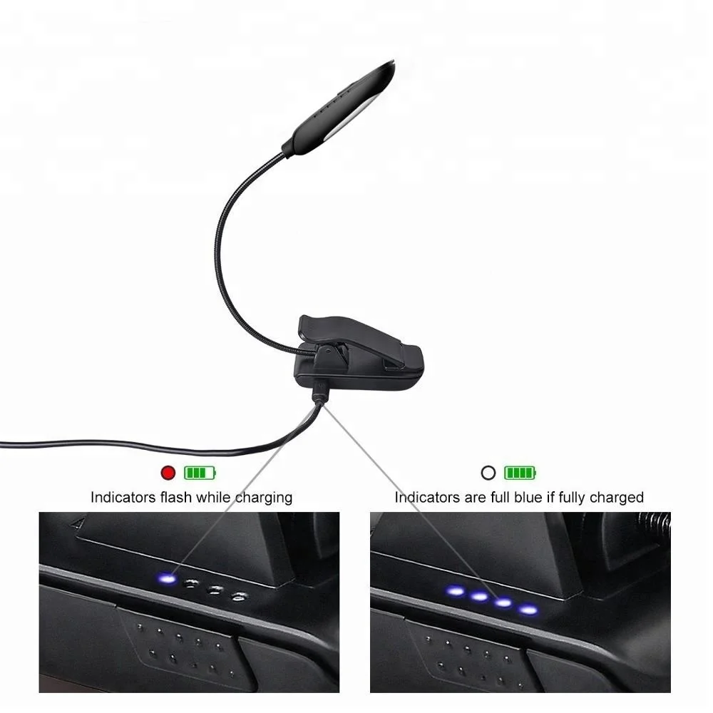 
LED Book Light with 9-Level Warm/Cool White Brightness Eye Care Lamp with Power Indicator Perfect for Bookworms & Kids 