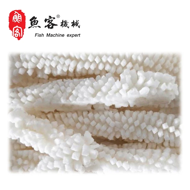 Yuke Brand FCM558 Easy Operation Factory Directly Supply Squid Dicing Slicing Flower Cutting Machine Squid Cleaning Machine 2019