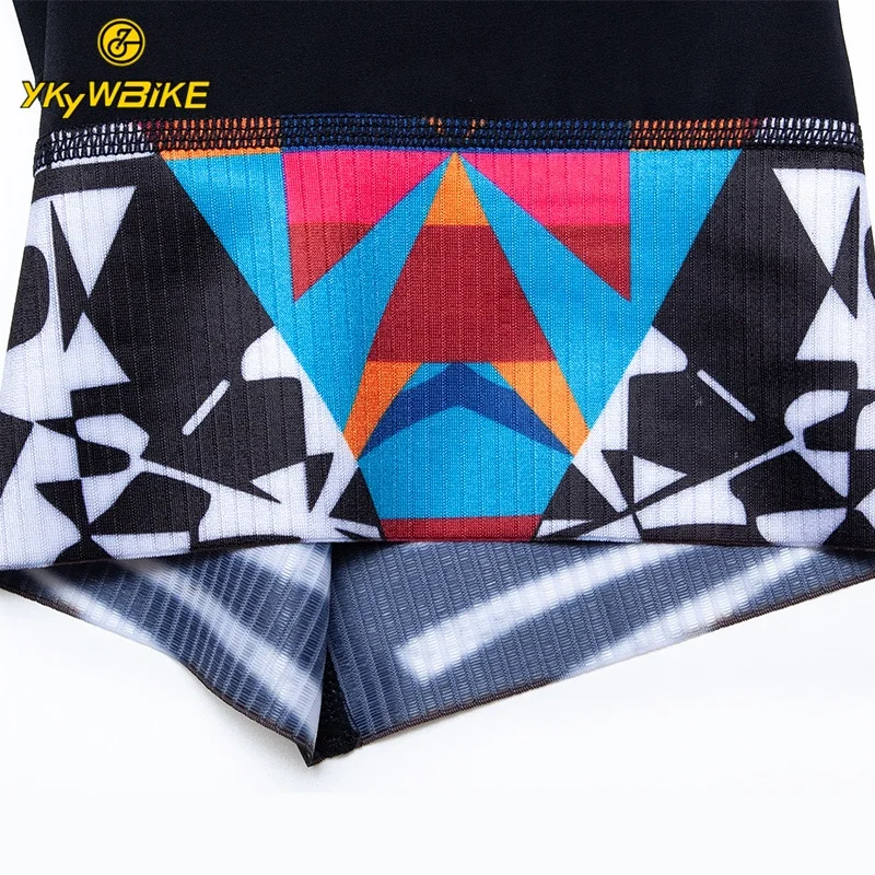 YKYWBIKE Custom OEM Cycling Clothes men black triathlon suit cycling wear