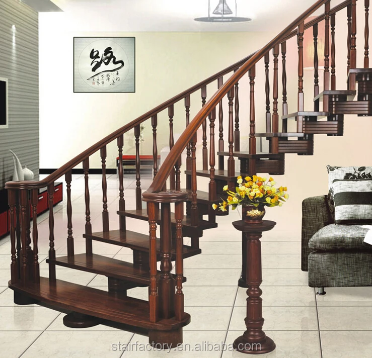 
Modern simple indoor stairs Used indoor solid wood treads stairs Easy installation of steel-wood staircase Loft stairs TS-383 
