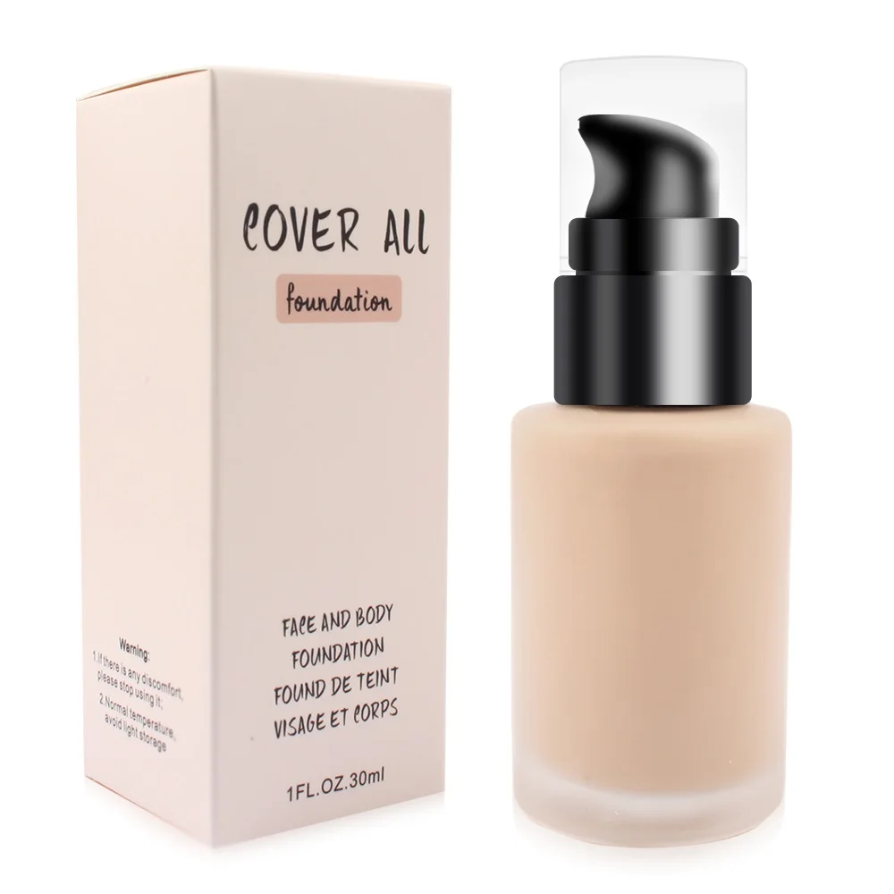 Long Wear Medium-full Coverage with Matte Finish Liquid Foundation Makeup Face Female Makeup Fixer Waterproof High Quality 10ml