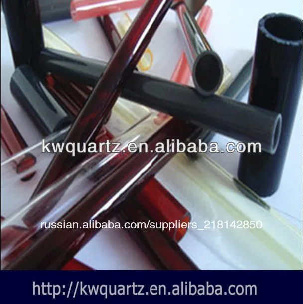 кремнезем темный кварцевую трубку красный из китая производство