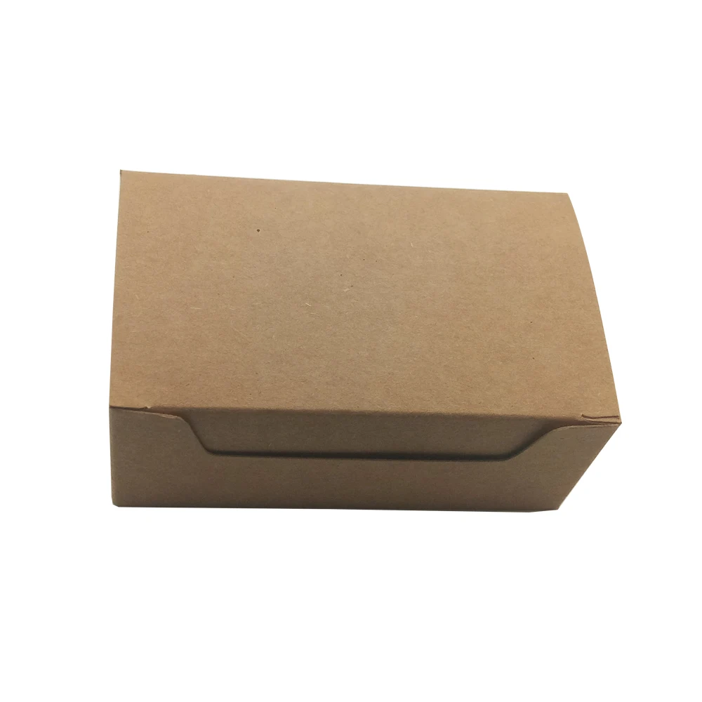 
Biodegradable handmade carton kraft paper packaging soap box 