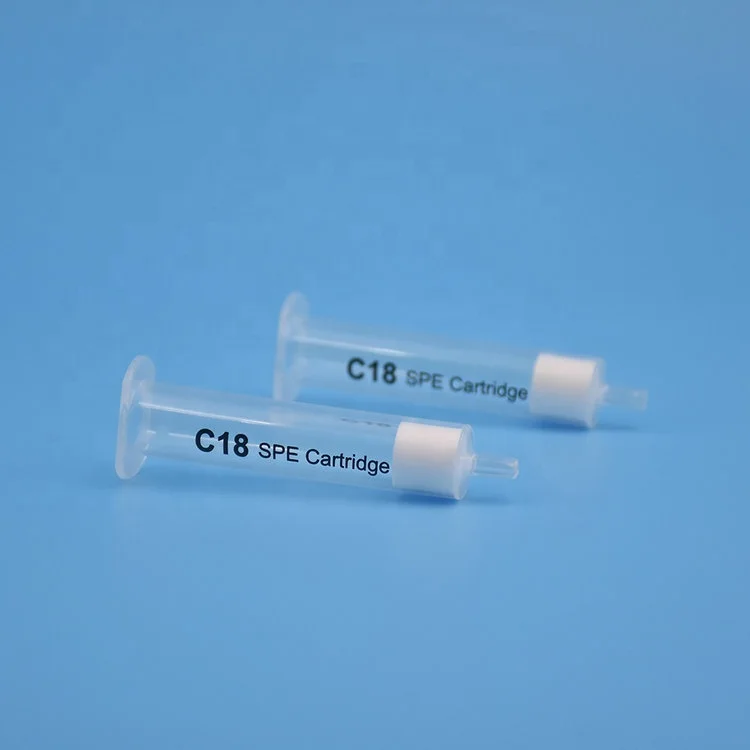 Китайский поставщик лабораторный картридж C18 SPE разных размеров