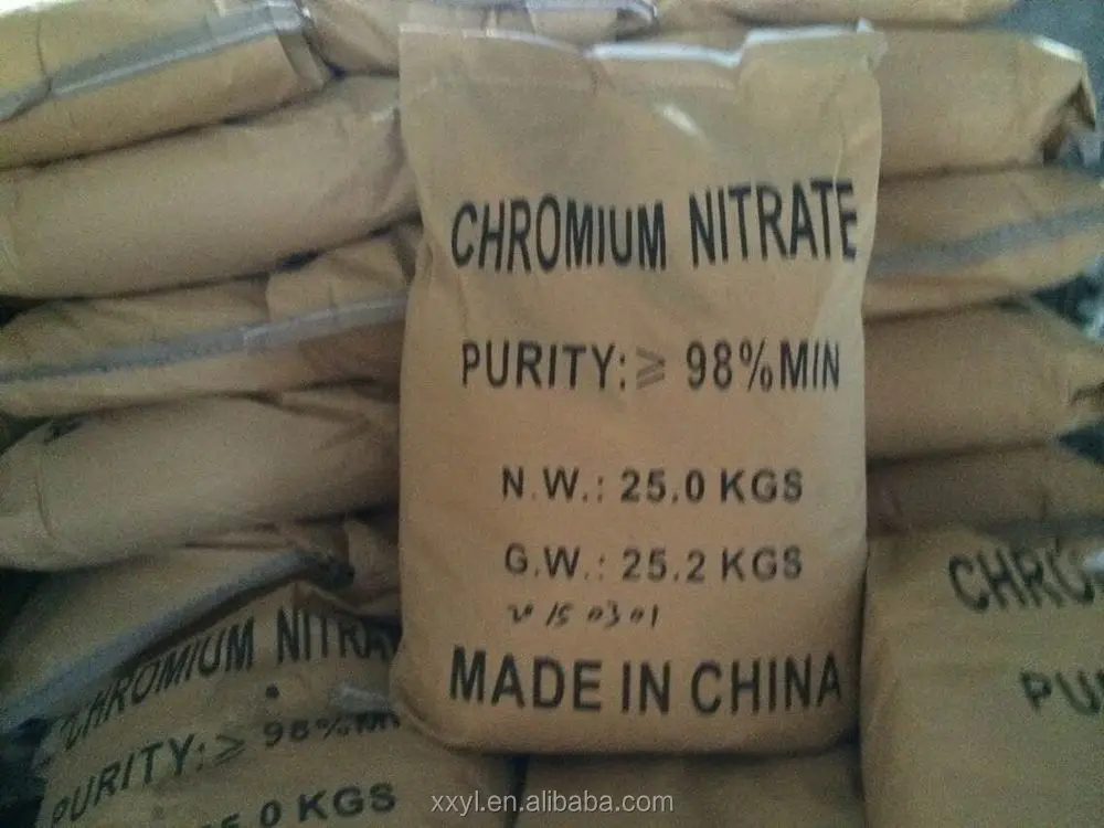 99% Chromium Nitrate Nonahydrate Cr(NO3)3.9H2O