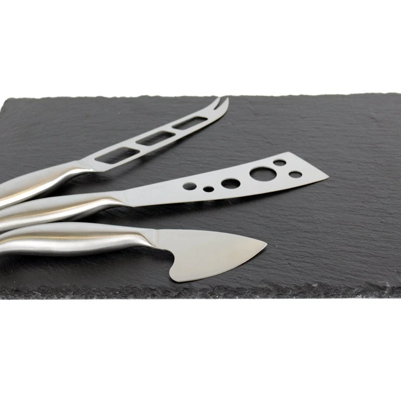 natural rectangular slate stone cheese  cutting board