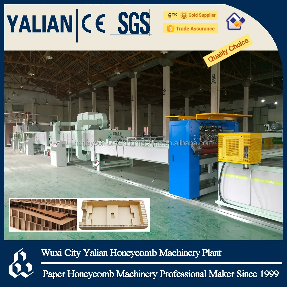 2017 Full Automatic High Speed Hot Sale Laminated Paper Honeycomb Panel Making Machine/ honeycomb machine of China Supplier
