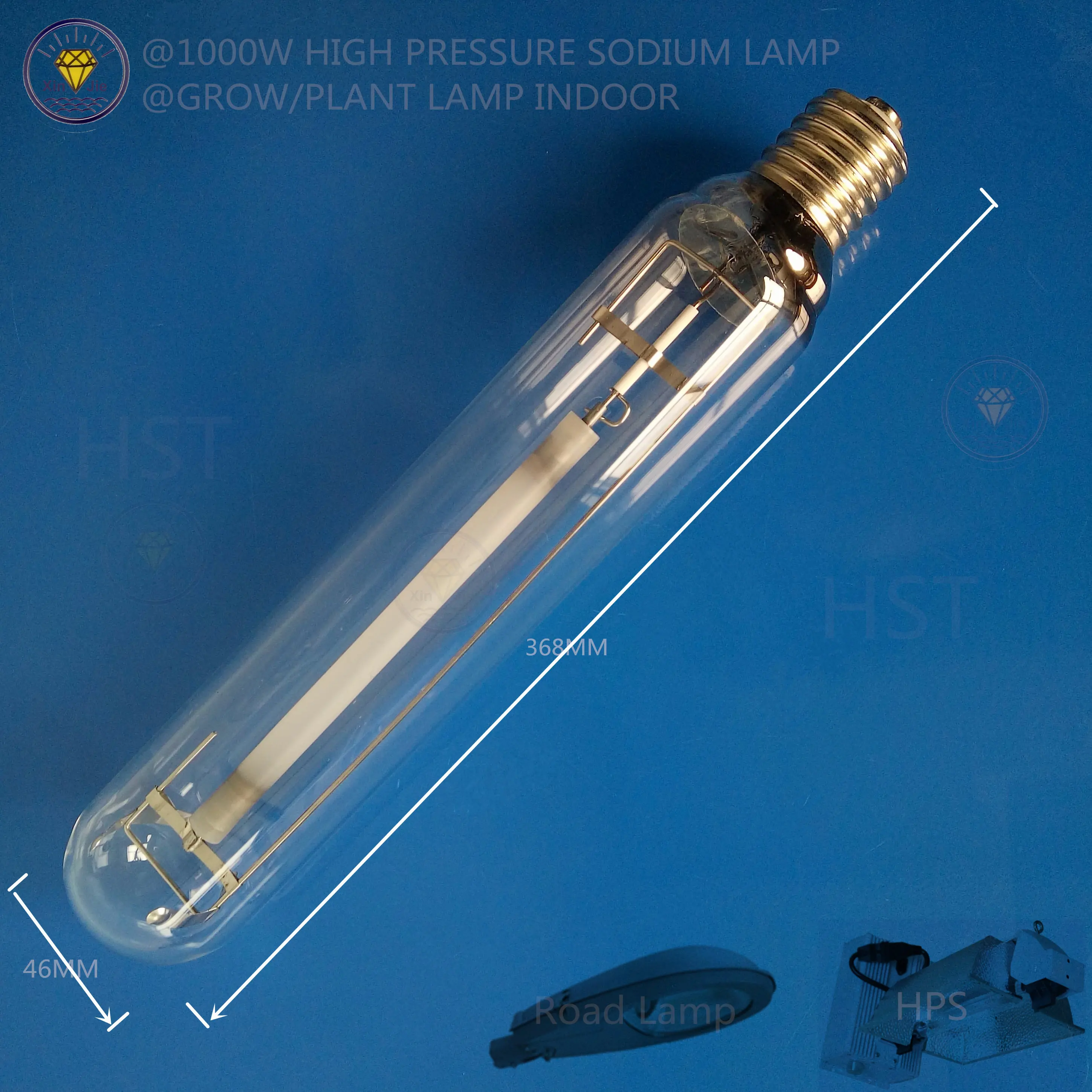 E27 70W 1000w ultra-brightness high pressure sodium lamp factory price hps grow plant bulb outdoor flood and road light