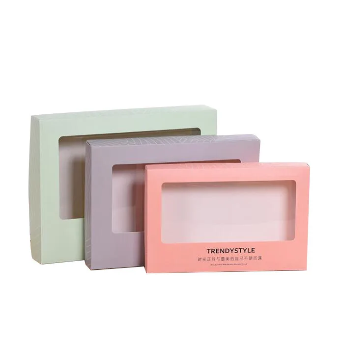 Custom Printing  Colorful Art Paper With Window Soap Packaging Box