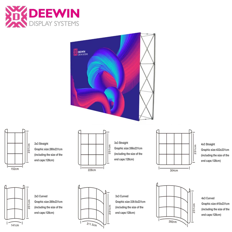 Portable Aluminum Pop Up Banner Display Stands for Exhibition and Events