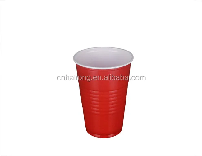 2017 new design 16oz Disposable Plastic Red Beer Pong Cup for Party