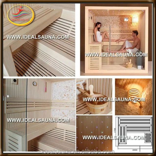 4 person traditional stone steam sauna room