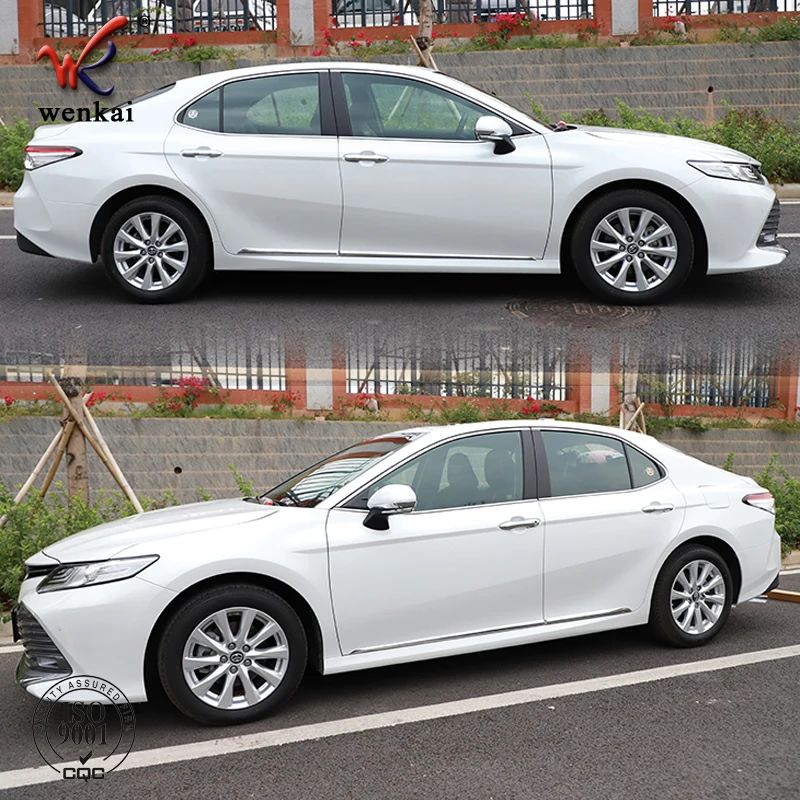 High-quality ABS Chrome Side Door Body Molding Trim Cover Garnish For Toyota Camry XV70 2017 2018