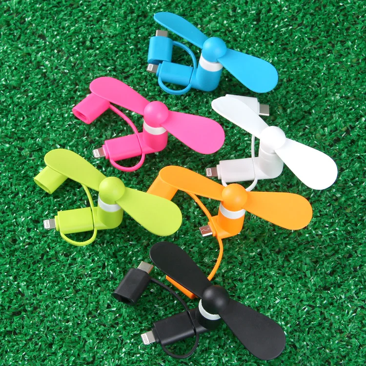 Wholesale Summer Promotional Portable Mobile Phone USB Mini Fan Android Mobile Phones MF006