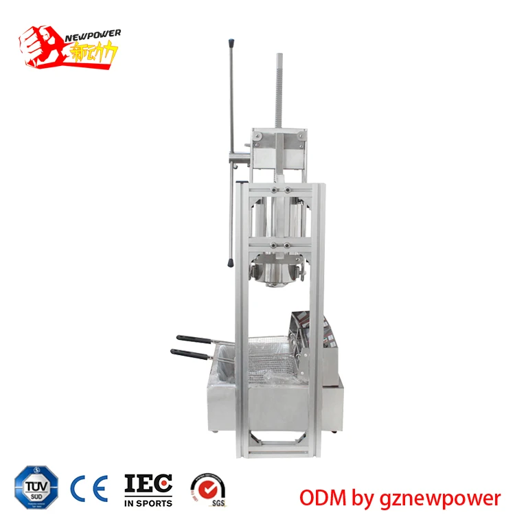 newpower spanish high quality churro fryer churros machine fry snack bakery equipment for sale