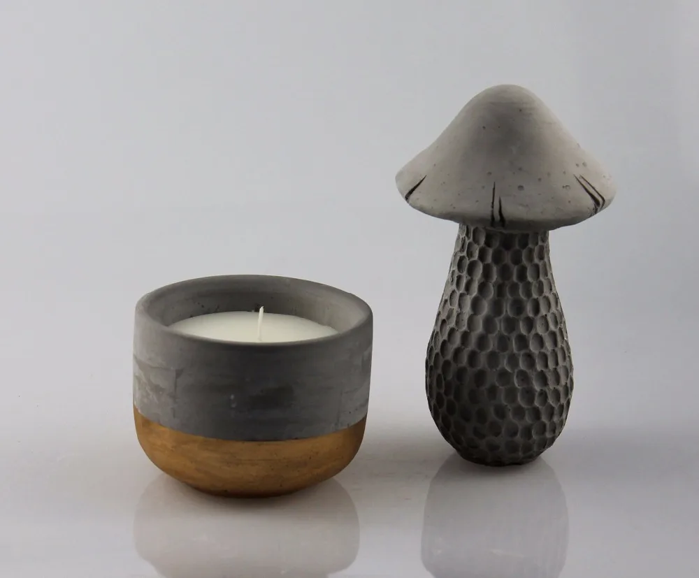 Environmental protection cement concrete jar scented candles cheap soy wax wholesale