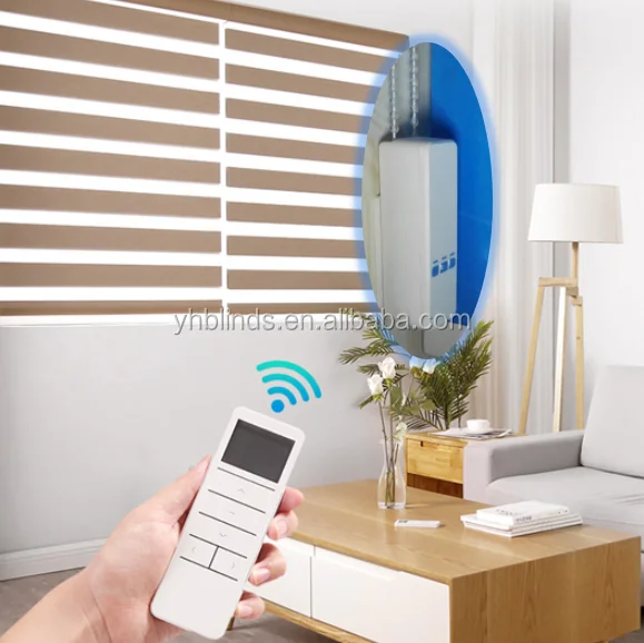Smart  window blinds curtain shades remote wifi control chain motor automation device kit Tuya app google alexa sir avaible