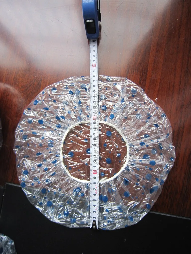 
Disposable PE plastic shower cap 