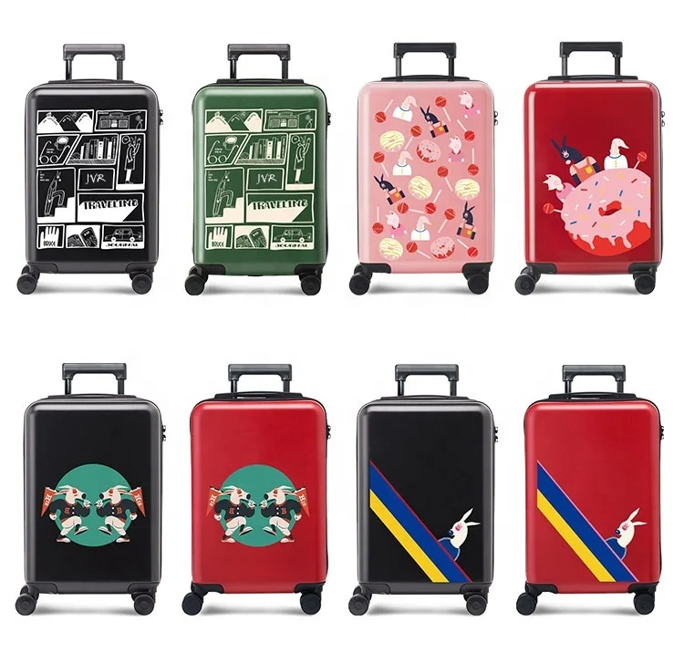 Pc Abs 20 24 28 3pcs China Travel Luggage Sets Cartoons Suitcase For Kids / Children