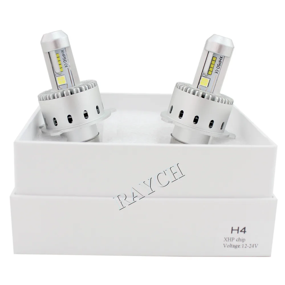 Суперъяркая Универсальная автомобильная фара 7S H4/9003/HB2 80 Вт лм, высокоинтенсивная светодиодная лампа, аксессуары для стайлинга автомобиля, 1 пара