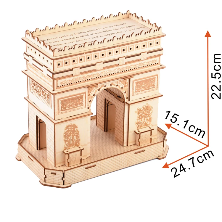 Scorpion Fighter Toys Plane Craft Model Basswood Material Wooden Puzzle 3D Toys Exquisite Gift for Teenage